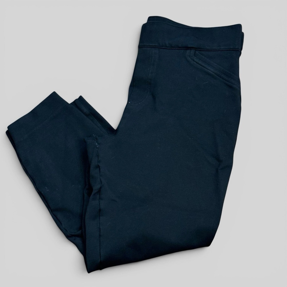 Spanx The Perfect Pant Ankle Black Seam Ponte Workwear Slim Stretch Women's XLP